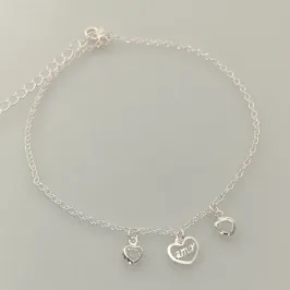 TORNOZELEIRA PINGENTE AMOR