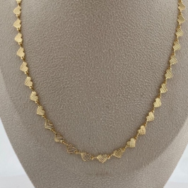 CHOKER CORAÇÕES DIAMANTADO