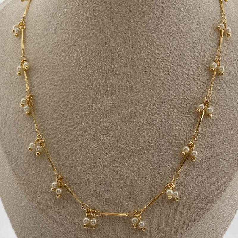 CHOKER PALITO E PEROLAS